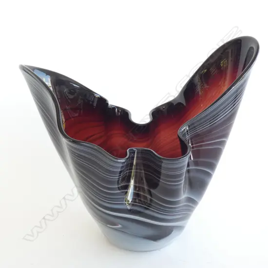 A Murano style glass vase